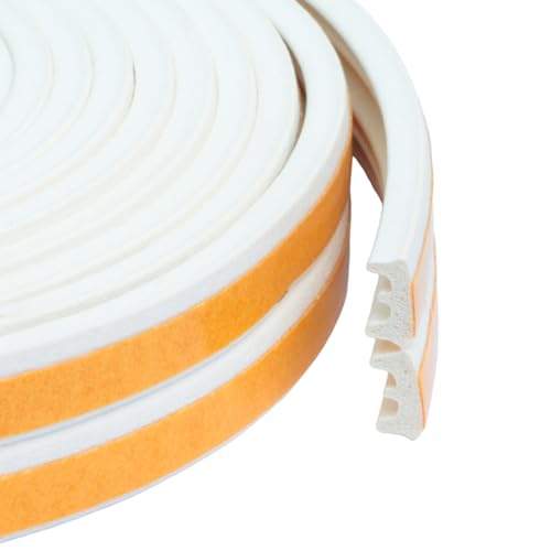 FENSTERDICHTUNG SELBSTKLEBEND | 6 m | DICHTBAND | E – PROFIL | WEISS | Türdichtung Gummidichtung Fensterdichtband Tür Fenster von PRIOstahl