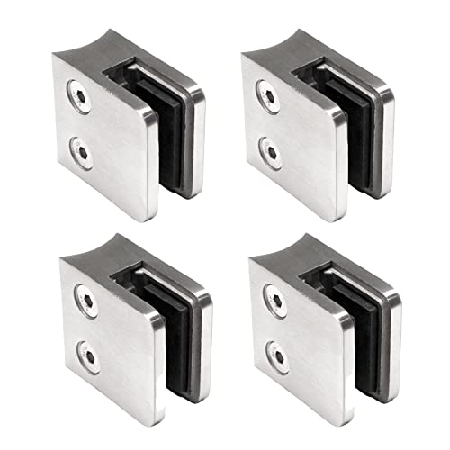 PRIOstahl Glashalter 4 Stück Glasklemmen Set Edelstahl Abstandhalter Klemmhalter V2A 45 X 45 x 26 mm für Ø 42,4 mm Glas 8,76mm Glasklemmhalter Glasplattenhalter für Geländer Treppengeländer Balkon A2 PRIOstahl Glashalter 4 Stück Glasklemmen Set Edelstahl Abstandhalter Klemmhalter V2A 45 X 45 x 26 mm für Ø 42,4 mm Glas 8,76mm Glasklemmhalter Glasplattenhalter für Geländer Treppengeländer Balkon A2 von PRIOstahl