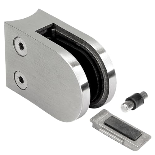 PRIOstahl Glashalter 1 Stück Glasklemme Klemmhalter Glashalter mit Sicherungsplatte + Sicherungsstift 63 x 45 x 30 mm Anschluss: 42,4 mm für Glas 8 mm aus Edelstahl V2A PRIOstahl Glashalter 1 Stück Glasklemme Klemmhalter Glashalter mit Sicherungsplatte + Sicherungsstift 63 x 45 x 30 mm Anschluss: 42,4 mm für Glas 8 mm aus Edelstahl V2A von PRIOstahl