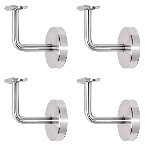 PRIOstahl Handlaufhalter Wandhalter Handlaufstütze Rohrhalter Geländerhalterung - 4 x Handlaufträger an die Wand 3-Loch Befestigung mit Abdeckrosette Ø 42,4 mm für Rundrohr aus Edelstahl V2A PRIOstahl Handlaufhalter Wandhalter Handlaufstütze Rohrhalter Geländerhalterung - 4 x Handlaufträger an die Wand 3-Loch Befestigung mit Abdeckrosette Ø 42,4 mm für Rundrohr aus Edelstahl V2A von PRIOstahl