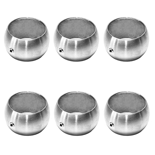 PRIOstahl Kugelring Handlaufhalter Rundrohr Stütze Halter Rohrhalter Ring Handlaufstütze - 6 x Ring Ø 42,4mm für Handläufe Treppengeländer Geländerbau Balkon Terasse aus Edelstahl V2A PRIOstahl Kugelring Handlaufhalter Rundrohr Stütze Halter Rohrhalter Ring Handlaufstütze - 6 x Ring Ø 42,4mm für Handläufe Treppengeländer Geländerbau Balkon Terasse aus Edelstahl V2A von PRIOstahl
