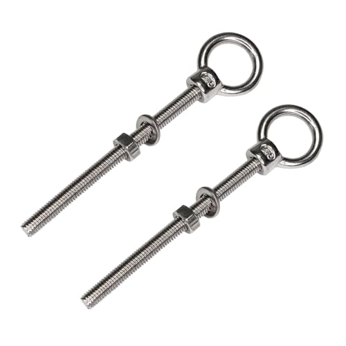 PRIOstahl 641_2 Augbolzen Ringschraube Ringmutter Edelstahl V4A | M8 x 100-(2 Stück) von PRIOstahl