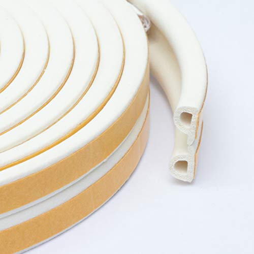 PRIOstahl® FENSTERDICHTUNG SELBSTKLEBEND | 50 m | DICHTBAND | P – PROFIL | WEISS | Türdichtung Gummidichtung Fensterdichtband Tür Fenster von PRIOstahl