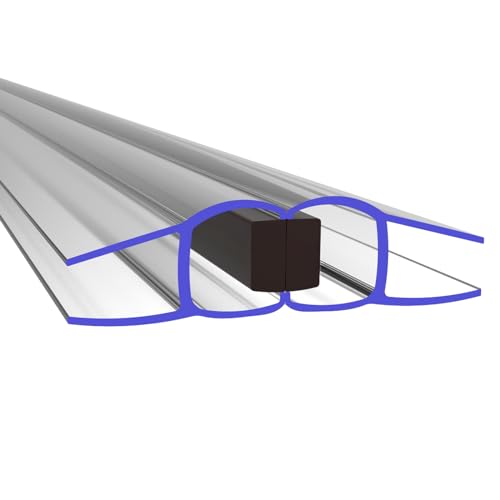 PRIOstahl Duschdichtung Dichtung Türdichtung mit Magnet Dichtungsprofil - 1 Paar 180° Magnetdichtung für Glasstärke: 6 mm Länge: 2 Meter Wasserabweiser für Duschtür Glastüren Duschwand Bad PRIOstahl Duschdichtung Dichtung Türdichtung mit Magnet Dichtungsprofil - 1 Paar 180° Magnetdichtung für Glasstärke: 6 mm Länge: 2 Meter Wasserabweiser für Duschtür Glastüren Duschwand Bad von PRIOstahl