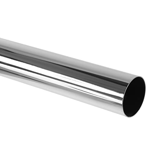 PRIOstahl Edelstahlrohr Rundrohr Schweißrohr Geländerrohr - 1 x Rohr Ø 42,4mm Wandstärke: 2mm Länge: 1000mm - Nahtlos Geschliffen Korn240 für Geländerbau Handlauf Industrie Rostfrei aus Edelstahl V2A von PRIOstahl
