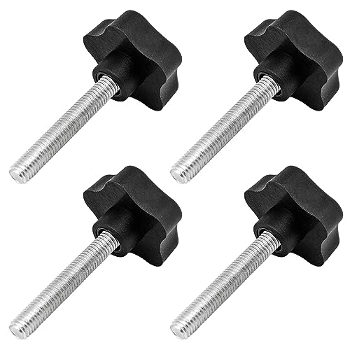 PRIOstahl Feststellschraube Sterngriffschraube Griffschraube Sternmutter - M6 x 50mm 4 Stück Sternkopfschraube Rändelschraube Schraube als Halterung & Fixierung mit Außengewinde aus Stahl PRIOstahl Feststellschraube Sterngriffschraube Griffschraube Sternmutter - M6 x 50mm 4 Stück Sternkopfschraube Rändelschraube Schraube als Halterung & Fixierung mit Außengewinde aus Stahl von PRIOstahl