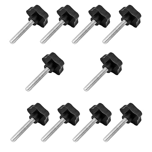 PRIOstahl Feststellschraube Sterngriffschraube Griffschraube Sternmutter - M6 x 60mm 10 Stück Sternkopfschraube Rändelschraube Schraube als Halterung & Fixierung mit Außengewinde aus Stahl PRIOstahl Feststellschraube Sterngriffschraube Griffschraube Sternmutter - M6 x 60mm 10 Stück Sternkopfschraube Rändelschraube Schraube als Halterung & Fixierung mit Außengewinde aus Stahl von PRIOstahl