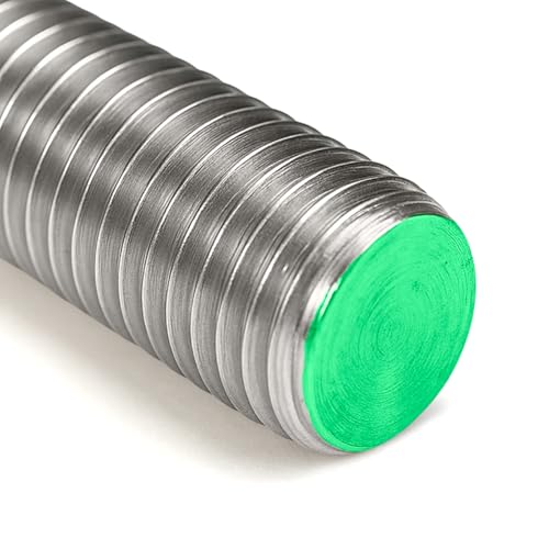 PRIOstahl Gewindestangen Gewindebolzen Gewindestäbe Stange mit Vollgewinde DIN 976-1 Stück Größe: M10 Länge: 1 Meter Rundstäbe zur Verankerung Verbindung Fixierung Rostfrei aus Edelstahl V2A von PRIOstahl