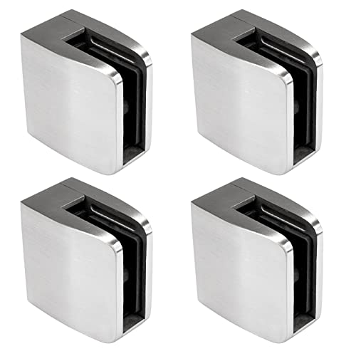 PRIOstahl Glashalter 4 Stück Glasklemme Klemmhalter Glashalter mit Sicherungsplatte + Sicherungsstift 52 x 52 x 32 mm Anschluss: Flach für Glas 8,76 mm aus Edelstahl V2A PRIOstahl Glashalter 4 Stück Glasklemme Klemmhalter Glashalter mit Sicherungsplatte + Sicherungsstift 52 x 52 x 32 mm Anschluss: Flach für Glas 8,76 mm aus Edelstahl V2A von PRIOstahl