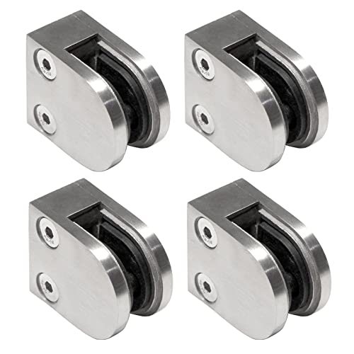 PRIOstahl Glashalter 4 Stück Glasklemmen Klemmhalter Glasplattenhalter 50 x 40 x 26 mm mit Sicherungsstift Anschluss: Flach für Glas 2 mm Geländer Treppengeländer Balkon aus Edelstahl V2A PRIOstahl Glashalter 4 Stück Glasklemmen Klemmhalter Glasplattenhalter 50 x 40 x 26 mm mit Sicherungsstift Anschluss: Flach für Glas 2 mm Geländer Treppengeländer Balkon aus Edelstahl V2A von PRIOstahl