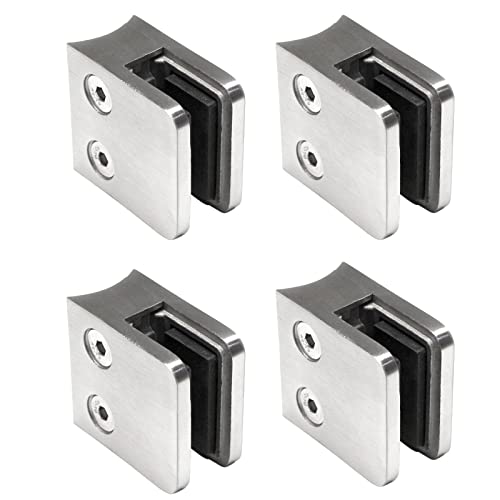 PRIOstahl Glashalter 4 Stück Glasklemmen Klemmhalter Glasplattenhalter Eckig 45 x 45 x 25-27 mm Anschluss: 42,4 mm für Glas 8,76 mm Geländer Treppengeländer Balkon aus Edelstahl V2A PRIOstahl Glashalter 4 Stück Glasklemmen Klemmhalter Glasplattenhalter Eckig 45 x 45 x 25-27 mm Anschluss: 42,4 mm für Glas 8,76 mm Geländer Treppengeländer Balkon aus Edelstahl V2A von PRIOstahl