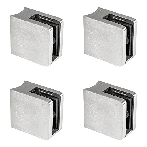 PRIOstahl Glashalter 4 Stück Glasklemmen Klemmhalter Glasplattenhalter mit Sicherungsplatte + Sicherungsstift 45 x 45 x 26 mm Anschluss: 42,4 mm für Glas 8,76 mm aus Edelstahl V2A PRIOstahl Glashalter 4 Stück Glasklemmen Klemmhalter Glasplattenhalter mit Sicherungsplatte + Sicherungsstift 45 x 45 x 26 mm Anschluss: 42,4 mm für Glas 8,76 mm aus Edelstahl V2A von PRIOstahl