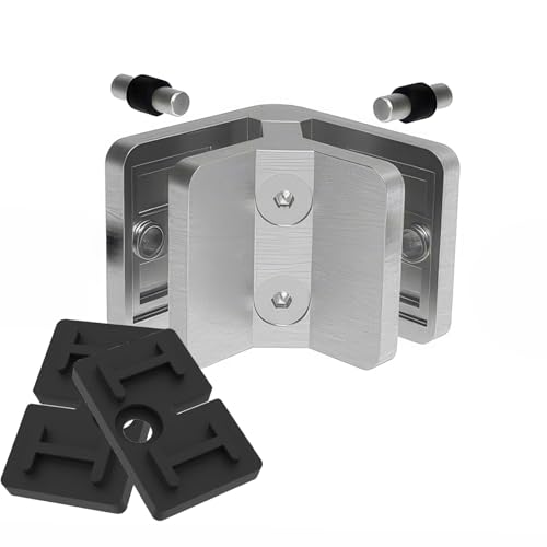 PRIOstahl Glashalter Eckglashalter 90 Grad Glashalterung Edelstahl V4A rostfrei – Glasklemme für Glasstärke 10 mm – 53x45x25 mm – inkl. 4 Gummieinlagen & 2 Sicherungsstiften – Geländerbau Treppe PRIOstahl Glashalter Eckglashalter 90 Grad Glashalterung Edelstahl V4A rostfrei – Glasklemme für Glasstärke 10 mm – 53x45x25 mm – inkl. 4 Gummieinlagen & 2 Sicherungsstiften – Geländerbau Treppe von PRIOstahl
