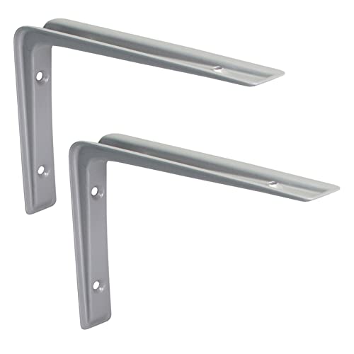 PRIOstahl Regalträger Stahlwinkel Regalwinkel Regalhalterung Regalkonsole Regalbodenträger - 2 x Träger 190 x 270 mm in Grau für Regale Regalsystem Wand Winkel Wandregal Wandkonsole aus Stahl PRIOstahl Regalträger Stahlwinkel Regalwinkel Regalhalterung Regalkonsole Regalbodenträger - 2 x Träger 190 x 270 mm in Grau für Regale Regalsystem Wand Winkel Wandregal Wandkonsole aus Stahl von PRIOstahl