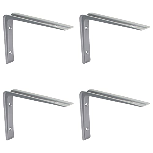 PRIOstahl Regalträger Stahlwinkel Regalwinkel Regalhalterung Regalkonsole Regalbodenträger - 4 x Träger 82 x 120 mm in Grau für Regale Regalsystem Wand Winkel Wandregal Wandkonsole aus Stahl PRIOstahl Regalträger Stahlwinkel Regalwinkel Regalhalterung Regalkonsole Regalbodenträger - 4 x Träger 82 x 120 mm in Grau für Regale Regalsystem Wand Winkel Wandregal Wandkonsole aus Stahl von PRIOstahl