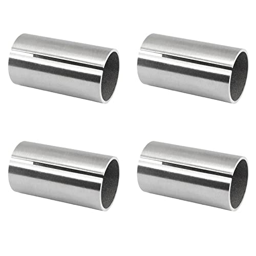 PRIOstahl Rohrverbinder Verbinder Verbindungsmuffe Handlaufübergangsstück x 4 Stück für Ø 42,4mm Rundrohre Rohrfitting Anschlussmuffe Geländerbau Handlauf Treppe Rohre Rostfrei aus Edelstahl V2A von PRIOstahl