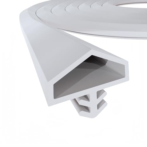 PRIOstahl Türdichtung flexible Dichtung Dichtband Gummidichtung Holztürdichtung - Weiss Länge: 50 Meter Falzbreite: 12mm Haustürdichtung Zargendichtung Zugluftstopper für Türen aus Weich-PVC PRIOstahl Türdichtung flexible Dichtung Dichtband Gummidichtung Holztürdichtung - Weiss Länge: 50 Meter Falzbreite: 12mm Haustürdichtung Zargendichtung Zugluftstopper für Türen aus Weich-PVC von PRIOstahl