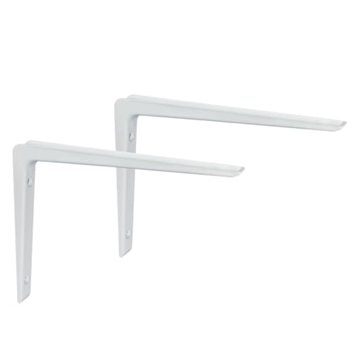 Regalträger Regalhalter Regalwinkel 200mm x 250mm Winkelträger - Regalkonsole zur Wandmontage 2 Stück Regalhalterung Wandregal Aluwinkel Weiß Winkelkonsole für Mikrowellen Schwerlastwinkel Regalträger Regalhalter Regalwinkel 200mm x 250mm Winkelträger - Regalkonsole zur Wandmontage 2 Stück Regalhalterung Wandregal Aluwinkel Weiß Winkelkonsole für Mikrowellen Schwerlastwinkel von PRIOstahl