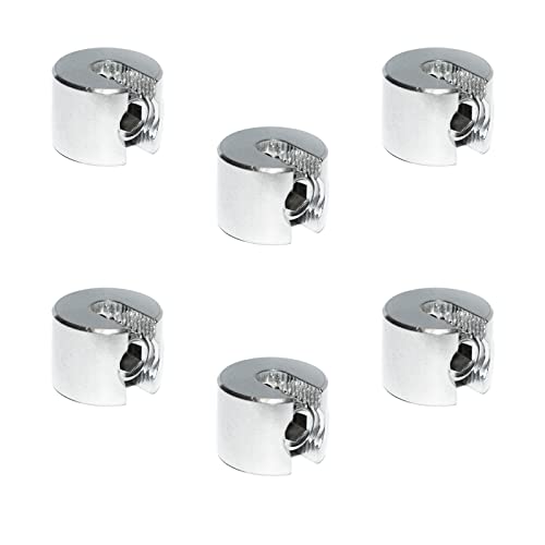 Stoppklemme aus Edelstahl V4A - Seilklemme Drahtklemme Drahtseil Klemme Drahtseilklemme (6mm, 6 Stück) von PRIOstahl