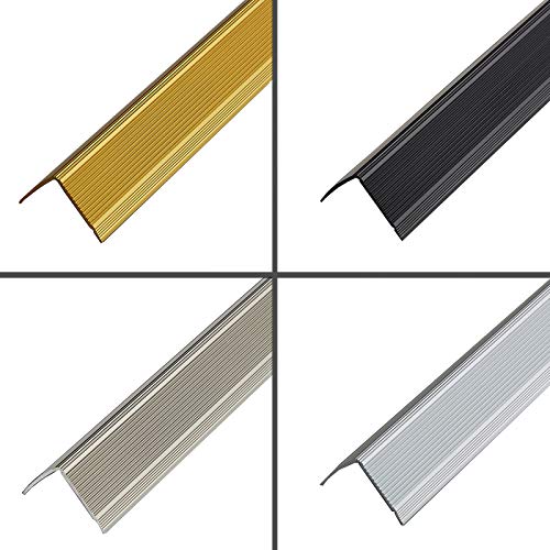 Treppenkantenprofil von PRIOstahl | Treppenkante für Treppen | Aluminium - Winkel 30 x 35mm | Farbe Gold | Länge 900mm| Selbstklebend Treppenkantenprofil von PRIOstahl | Treppenkante für Treppen | Aluminium - Winkel 30 x 35mm | Farbe Gold | Länge 900mm| Selbstklebend von PRIOstahl