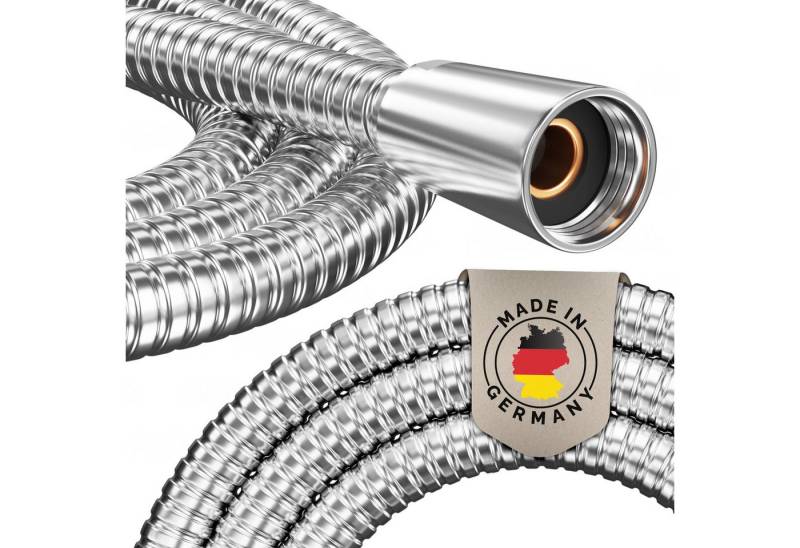 PRISMA Brauseschlauch PRISMA Duschschlauch mit doppeltem Verdrehschutz - MADE IN GERMANY, Knickfester Wasserschlauch mit Verdrehschutz • MARKENQUALITÄT AUS DEUTSCHLAND von PRISMA