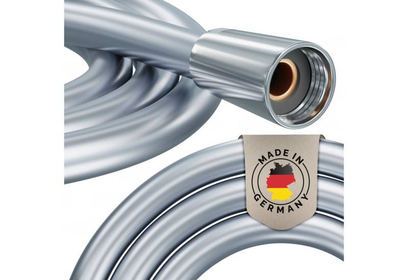PRISMA Brauseschlauch PRISMA Duschschlauch mit doppeltem Verdrehschutz - MADE IN GERMANY, Knickfester Wasserschlauch mit Verdrehschutz • MARKENQUALITÄT AUS DEUTSCHLAND von PRISMA