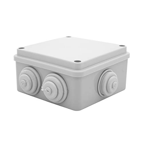 Abzweigdose | 100 x 100 x 55 mm | mit eingedrückten Stufennippeln | IP 54 | Verteilerkasten | Verteilerdose von PRITEX