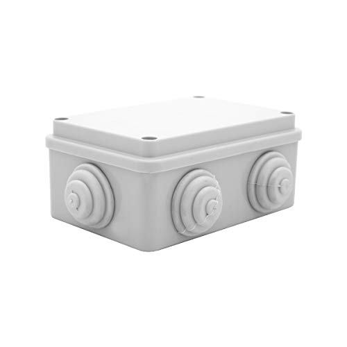 Abzweigdose | 80 x 120 x 55 mm | mit eingedrückten Stufennippeln | IP 54 | Verteilerkasten | Verteilerdose von PRITEX