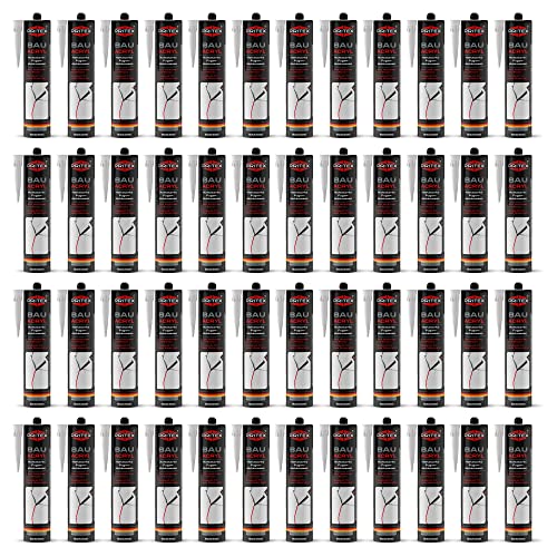 PRITEX - Bauacryl 48 x 300 ml | Acryl weiss | Fugendichtmasse zum Abdichten von Rissen | Dichtstoff - Dichtmasse von PRITEX