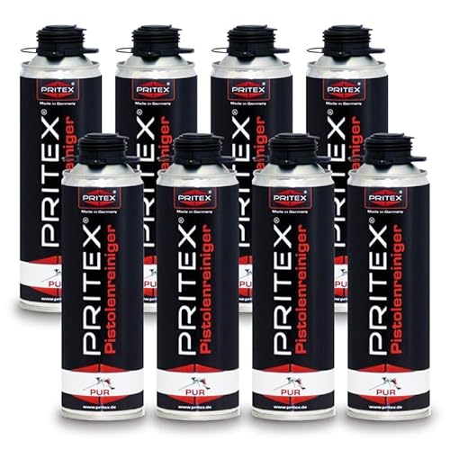 PU Pistolenreiniger 8 x 500ml Bauschaumpistolenreiniger Montagepistolenreiniger PU Pistolenreiniger 8 x 500ml Bauschaumpistolenreiniger Montagepistolenreiniger von PRITEX
