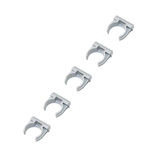 Rohrclips 40mm Rohrschellen 50 Stück Clips Rohrbefestigung Kunststoff von PRITEX