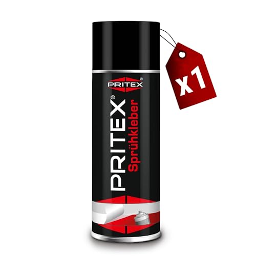 PRITEX – Sprühkleber 1x 400 ml für KFZ, Handwerk, Modellbau, DIY & Haushalt – Kleber Spray mit hoher Sofortklebekraft für Papier, Karton, Holz, Kork, Leder, Textilien, Schaumstoff, Gummi & Kunststoff PRITEX – Sprühkleber 1x 400 ml für KFZ, Handwerk, Modellbau, DIY & Haushalt – Kleber Spray mit hoher Sofortklebekraft für Papier, Karton, Holz, Kork, Leder, Textilien, Schaumstoff, Gummi & Kunststoff von PRITEX