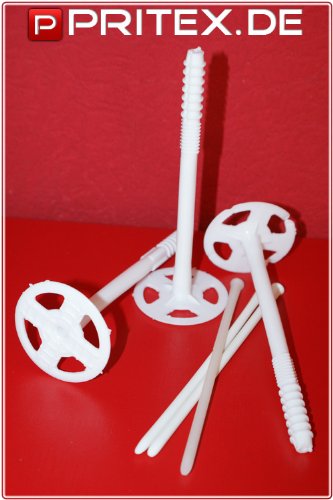 Tellerdübel Dämmstoffdübel Dübel Dämmstoffhalter Thermodübel 10x220-100 Stück von PRITEX