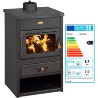 Prity - eek a - Wasserführender Kaminofen aus Gusseisen Top K1 cp W8 - 6.7 + 7 Kw von PRITY