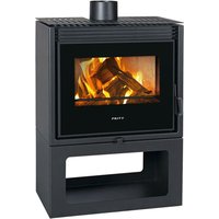 Holzofen Prity PM-TV – 13 kW – Graphitschwarz – Energieklasse A+ – Modernes Design mit Panoramablick von PRITY