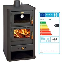 Prity - Holzofen fm mit Backfach – 12,1 kW – Graphitschwarz – Energieklasse a – Backfach mit integriertem Thermometer Prity - Holzofen fm mit Backfach – 12,1 kW – Graphitschwarz – Energieklasse a – Backfach mit integriertem Thermometer von PRITY
