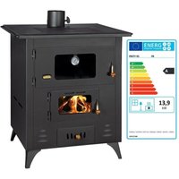 Prity - Holzofen fr mit Backfach – 13,9 kW – Graphitschwarz – Energieklasse a – Geräumiges Backfach mit Thermometer Prity - Holzofen fr mit Backfach – 13,9 kW – Graphitschwarz – Energieklasse a – Geräumiges Backfach mit Thermometer von PRITY