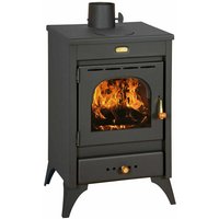 Prity - Stufa a Legna Camino con Combustibile Solido K1R 9kw - Black von PRITY