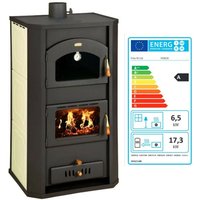 Prity - Wasserführender Kaminofen mit Backfach fg W20 BImSchVII 17.3 + 6.5 kw von PRITY