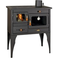 Stufa a legna con forno. Per cucinare e riscaldare. Potenza termica 10kw, con piastre in ghisa. Modello Prity 1P34L von PRITY