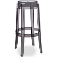 Bar Hocker Victoria Queen - 75cm - Design Transparent Hellgrau - pc, Kunststoff - Hellgrau von PRIVATEFLOOR