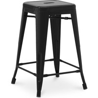 Barhocker - Industriedesign - 60cm - Neuauflage - Stylix Schwarz von INDUSTRIAL STYLE