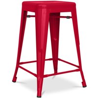 Barhocker - Industriedesign - Stahl matt - 60cm - Neuauflage - Stylix Rot Barhocker - Industriedesign - Stahl matt - 60cm - Neuauflage - Stylix Rot von PRIVATEFLOOR