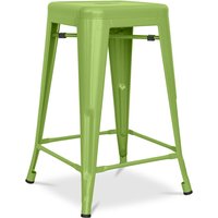 Barhocker - Industriedesign - Stahl matt - 60cm - Neuauflage - Stylix Light green von PRIVATEFLOOR