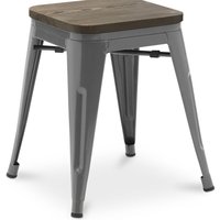 Barhocker im Industriedesign - Holz & Stahl - 45cm - Neuauflage - Stylix Dunkelgrau Barhocker im Industriedesign - Holz & Stahl - 45cm - Neuauflage - Stylix Dunkelgrau von PRIVATEFLOOR