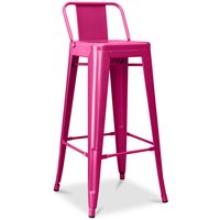 Barhocker mit Rückenlehne - Industriedesign - 76cm - New Edition - Stylix Fuchsia Barhocker mit Rückenlehne - Industriedesign - 76cm - New Edition - Stylix Fuchsia von PRIVATEFLOOR