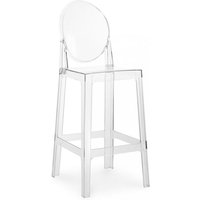 Barhocker mit Rückenlehne - Transparentes Design - 65cm - Victoria Queen Transparent von PRIVATEFLOOR