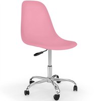 Privatefloor - Bürostuhl mit Rollen - Schreibtisch-Drehstuhl - Denisse Pink von PRIVATEFLOOR