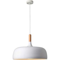 Deckenlampe - Pendelleuchte im skandinavischen Design - Circus Weiß - Metall, Metall, Holz - Weiß von PRIVATEFLOOR