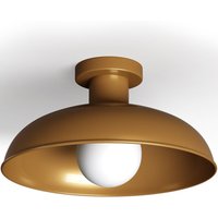 Deckenlampe - Vintage Deckenleuchte - Gubi Gealtertes Gold - Metall - Gealtertes Gold von PRIVATEFLOOR